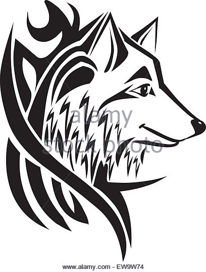 408x540 Wolf Face Tattoo Stock Photos Amp Wolf Face Tattoo Stock Images
