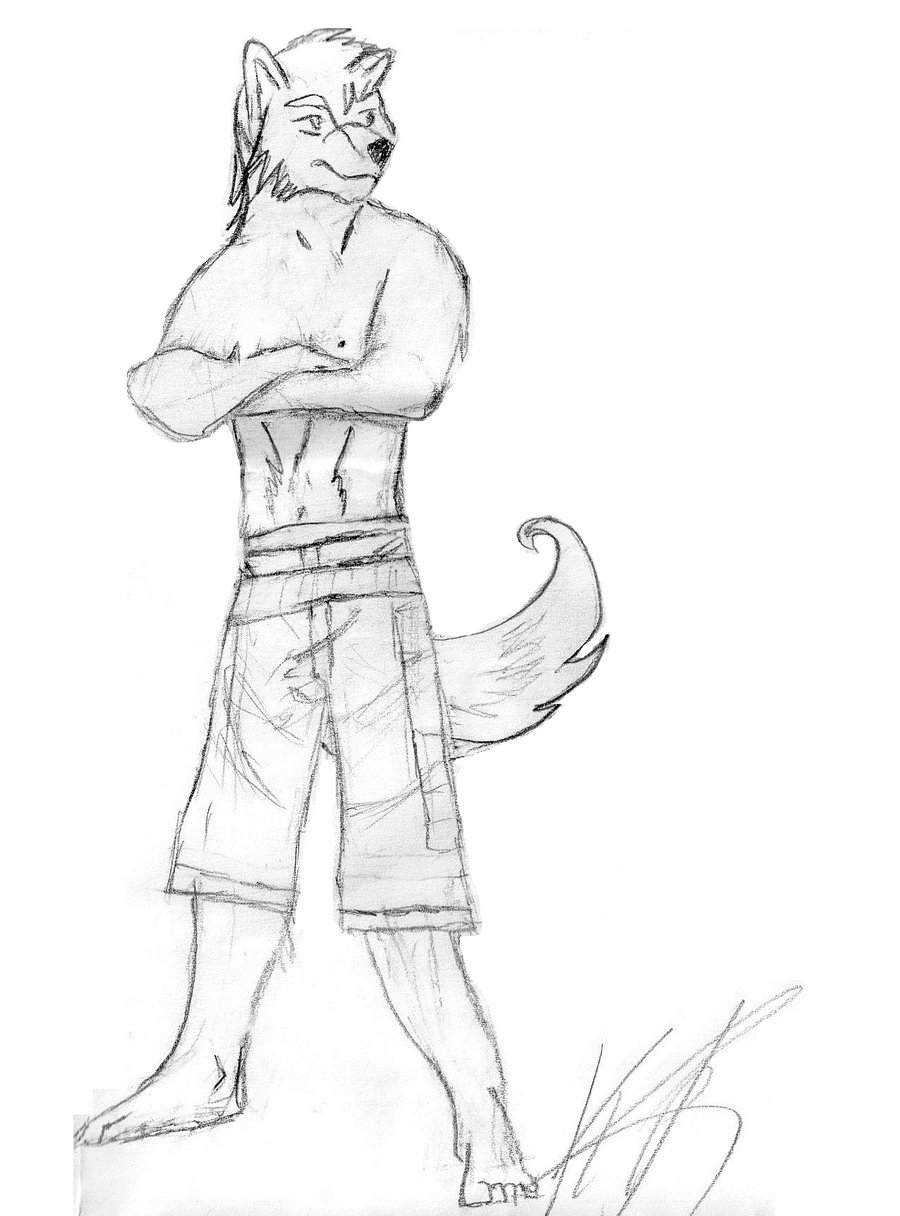 900x1216 Wolf Anthromorph Furry By Kdog177