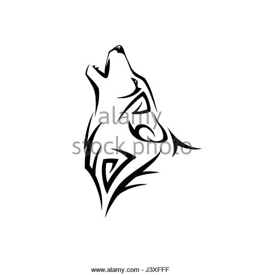 520x540 Howling Wolf Design Stock Photos Amp Howling Wolf Design Stock