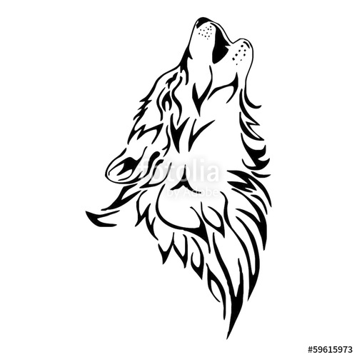 Wolf Howl Drawing at GetDrawings | Free download