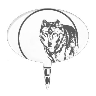 324x324 Wolves Howling At The Moon Cake Toppers Zazzle