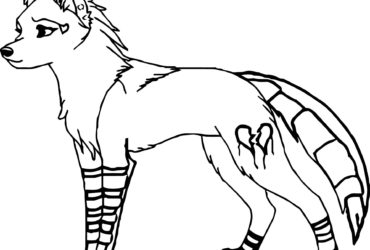 370x250 Coloring Pages Of Wolves Howling
