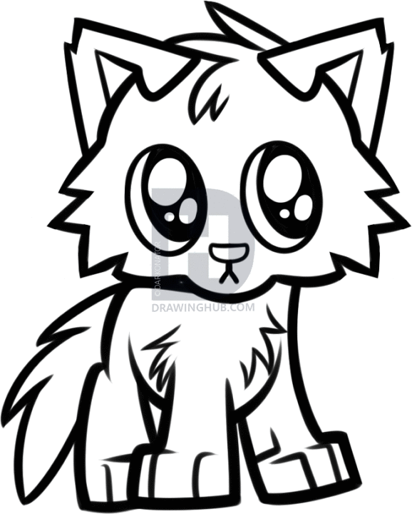 578x720 Drawing How To Draw A Cartoon Wolf Step By Step Also How To Draw