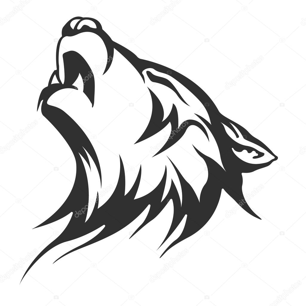 1024x1024 Wolf Tattoo Illustration Stock Photo Klowreed