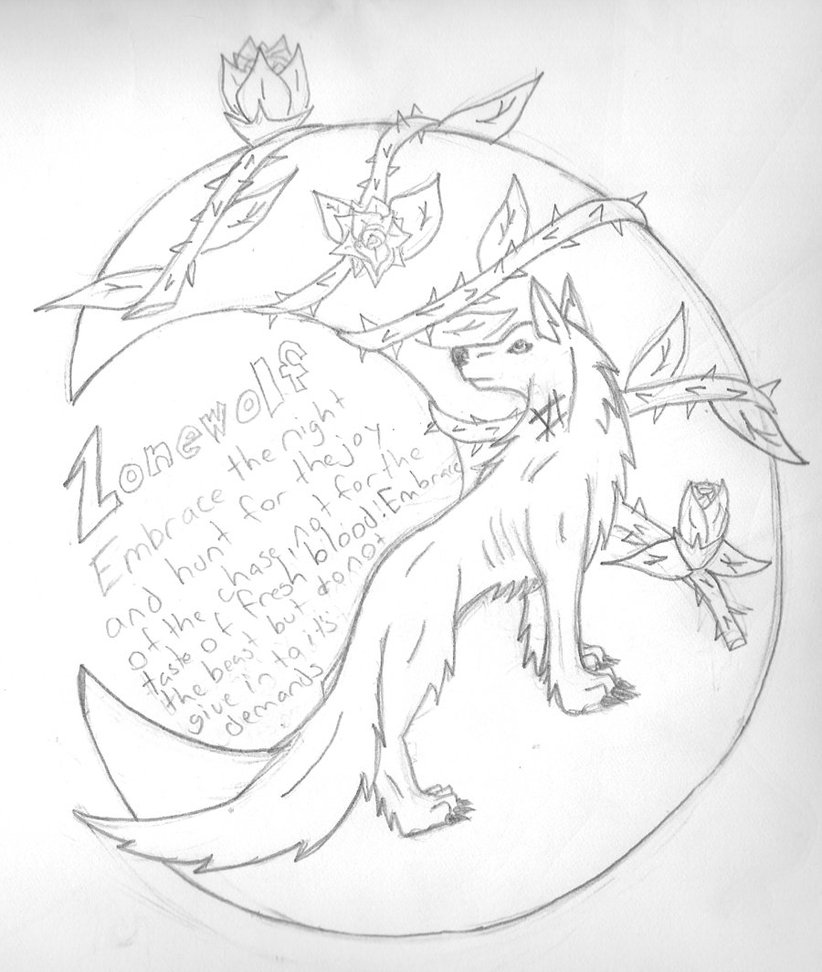 822x972 Moon Wolf By Lonewolfruns