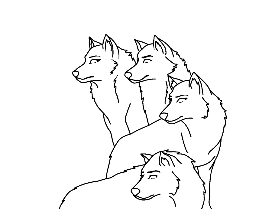 Wolf Pack Drawing at GetDrawings | Free download