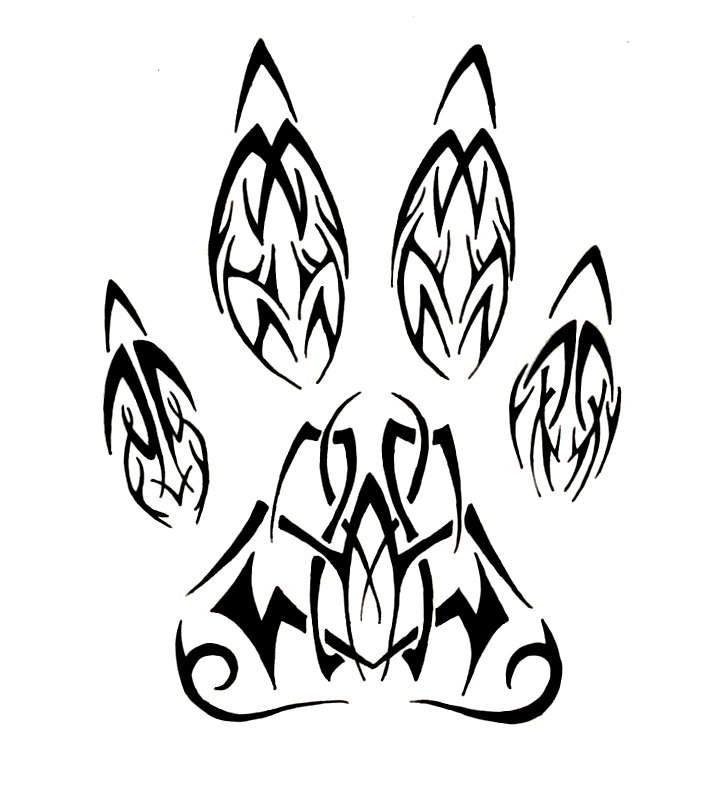 Wolf Paw Drawing at GetDrawings | Free download