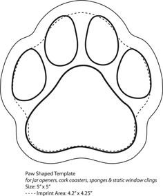236x285 Dog Paw Print Pattern. Use The Printable Outline For Crafts