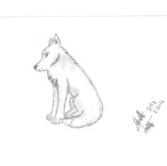 236x234 Pencil Drawing Of Wolf Sitting Snowflakes From Susan