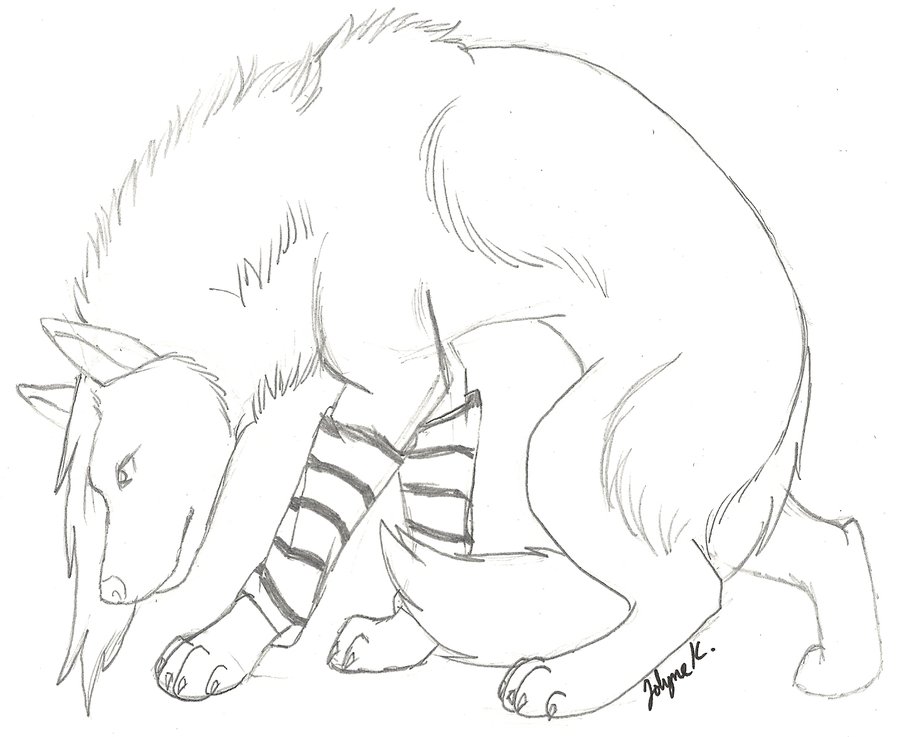 900x737 Emo Wolf Sketch By Uniqueraindisaster