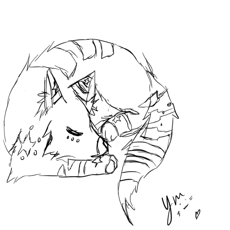 894x894 Outline Drawing Of A Fox Wolf Outline Drawing