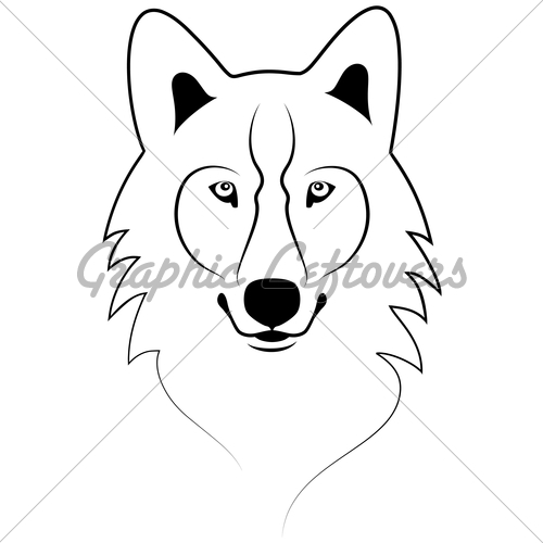 500x500 Wolf Portrait Gl Stock Images
