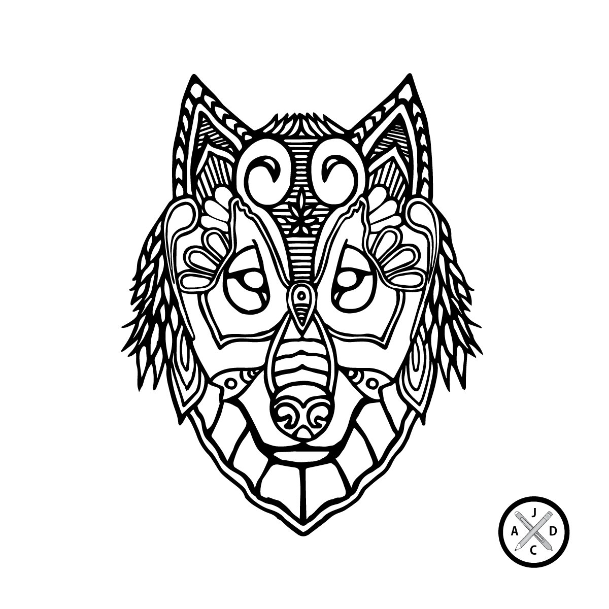 1200x1200 Knife The Wolf