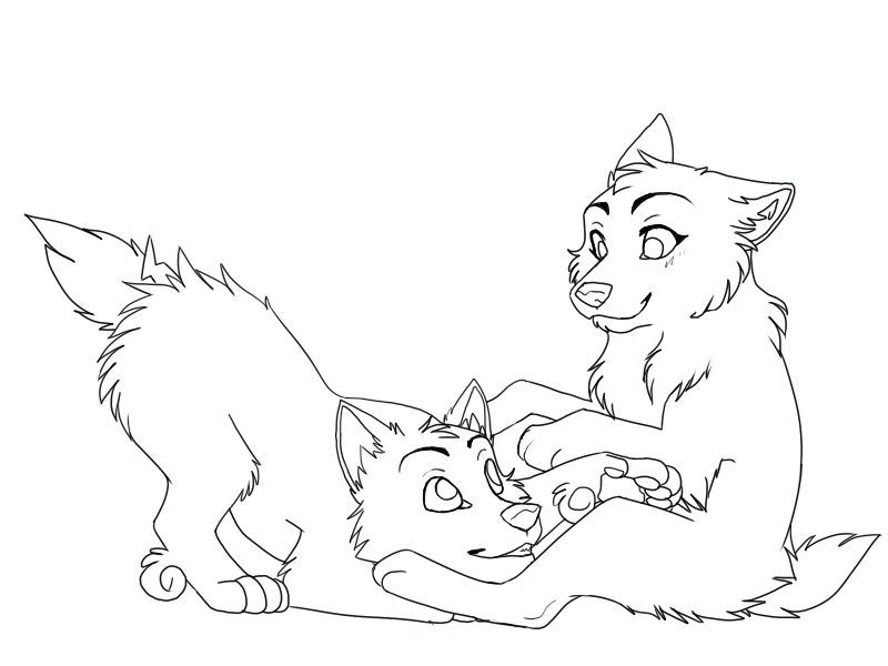 800x600 Lightning Wolf Pups By Terryburr