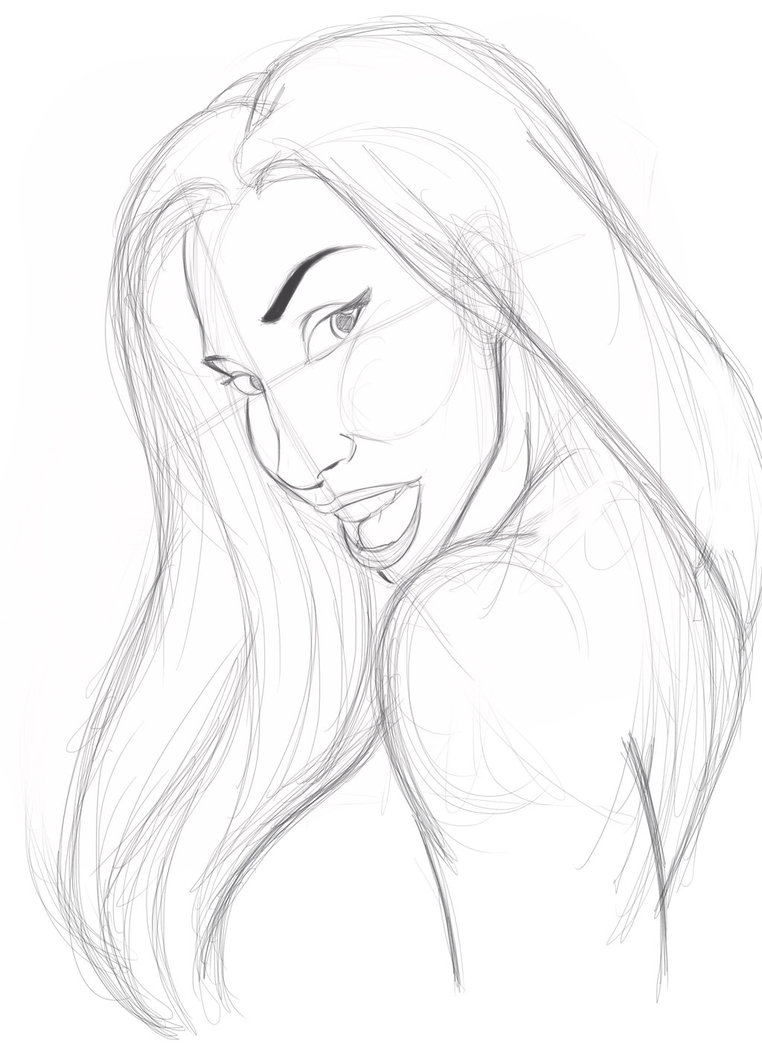 762x1048 Sarah Running Wolf Sketch By Cookx5453