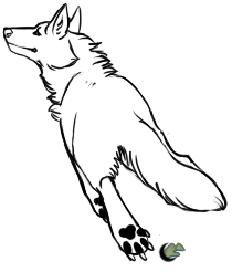 210x246 Smooth Running Wolf Template By Saceronsage