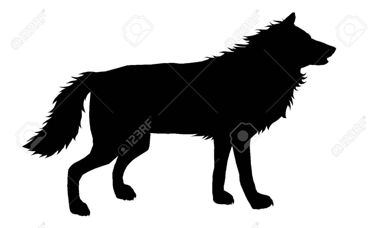 1300x786 Wolf Silhouette 5 Royalty Free Cliparts, Vectors, And Stock