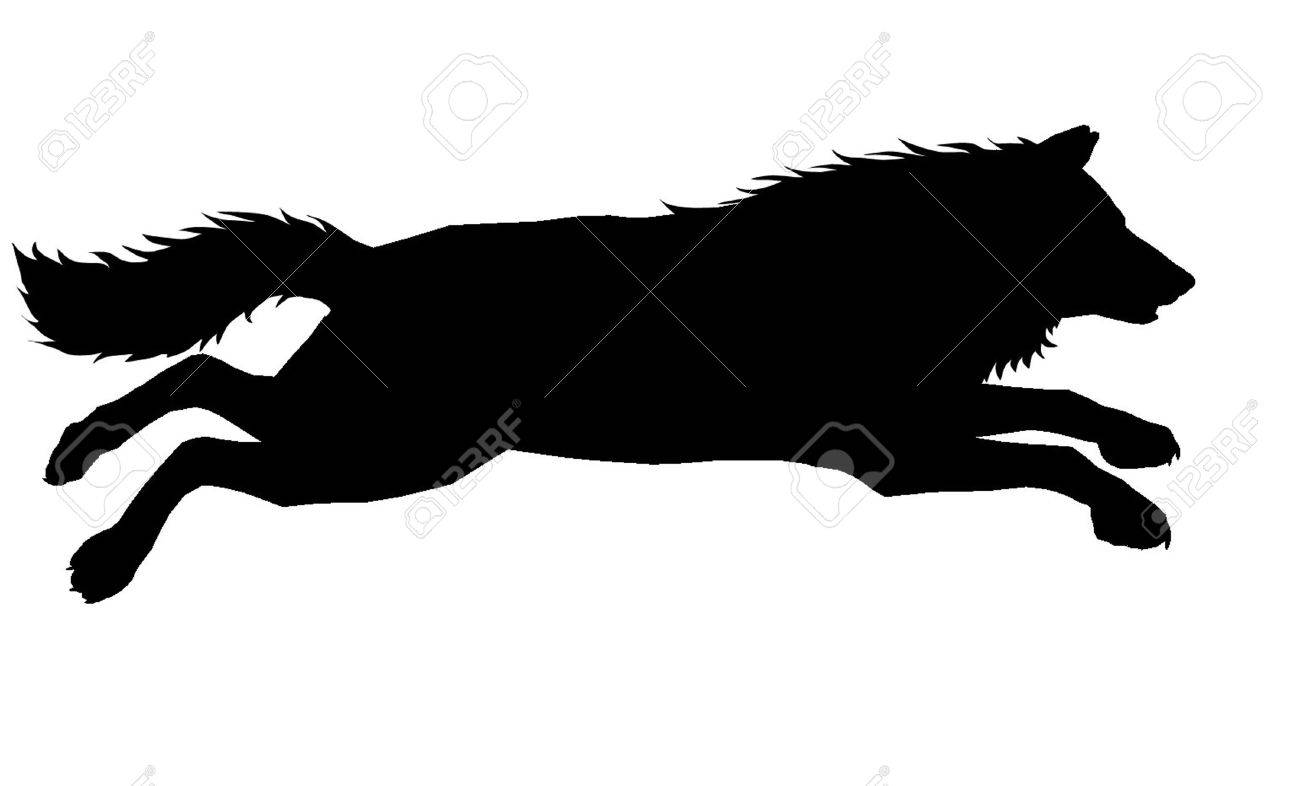 1300x786 Wolf Silhouette 7 Royalty Free Cliparts, Vectors, And Stock