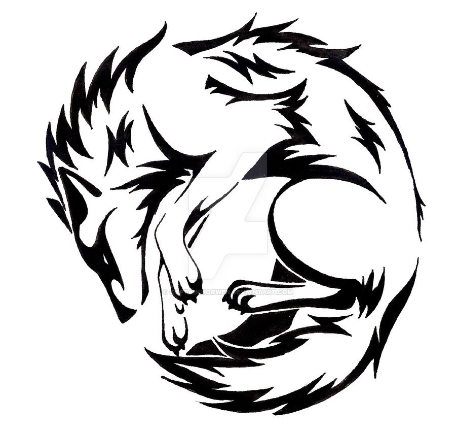 900x851 Circle Wolf Tattoo By Captainmorwen On Devaintart Tribal Designs