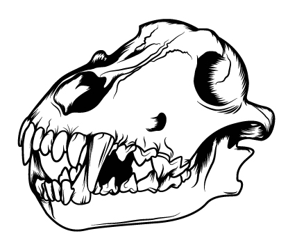 415x352 How To Create A Three Color Wolf Skull In Illustrator