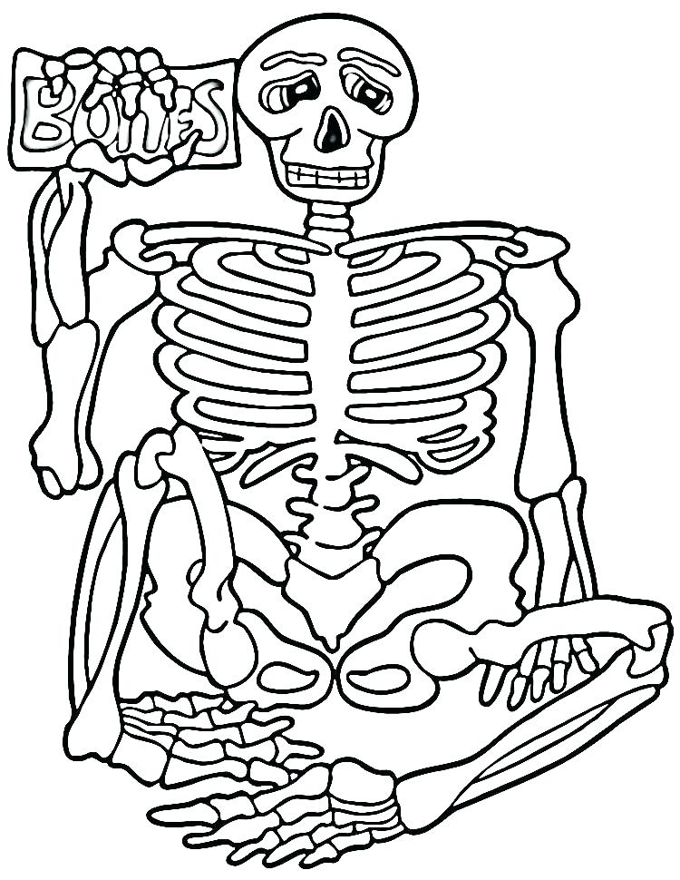 750x970 Skeleton Coloring Sheet Awesome Wolf Skeleton Coloring Page Free
