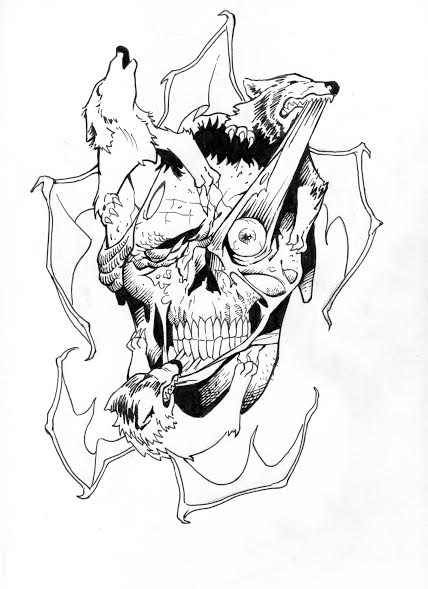 428x589 Wolfskull (Inks)(Unfinished) By Cdug