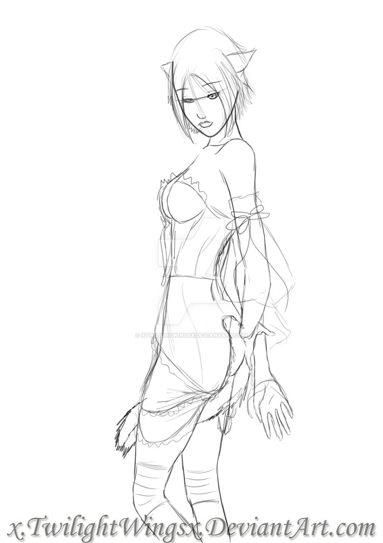 750x1064 Little Black Wolf Sketch By Xtwilightwingsx