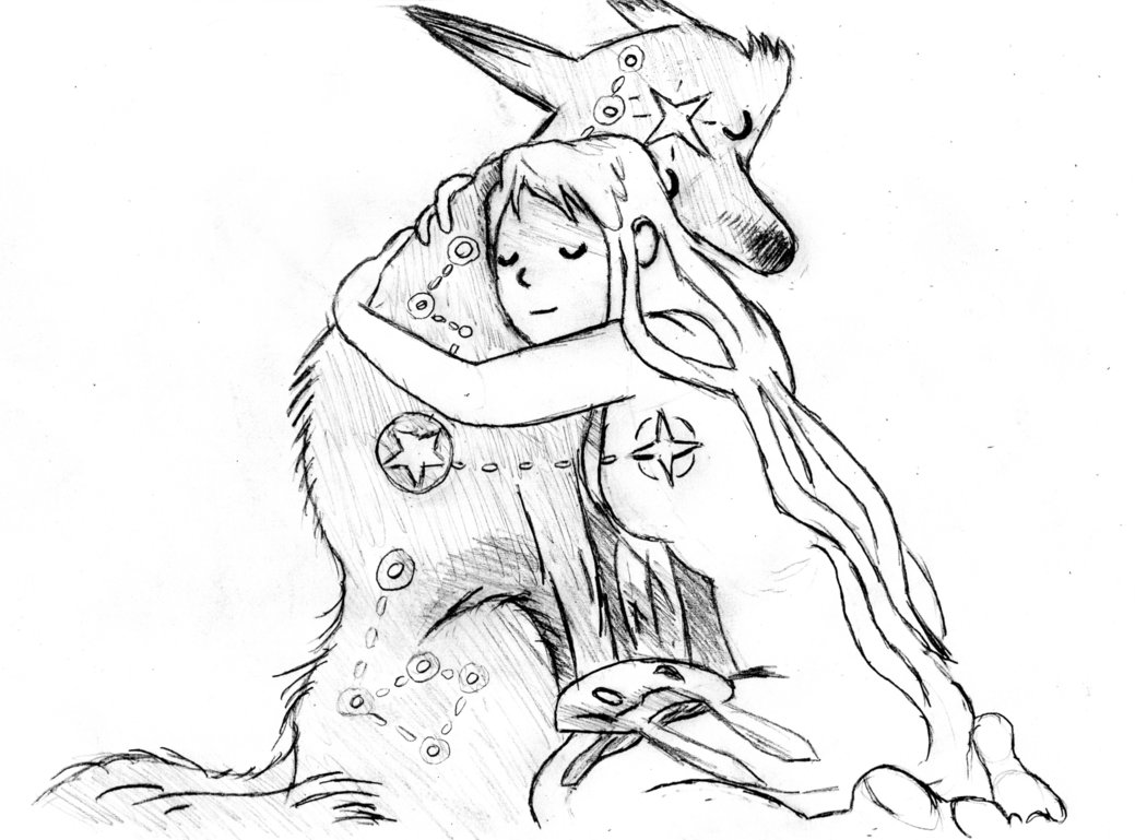 1039x769 Wolf And Bunny By N3ur0b