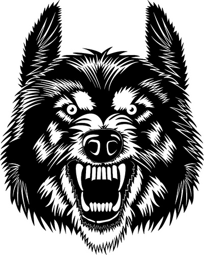 401x500 Wolf Teeth Vector
