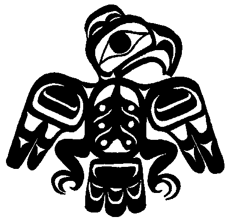 455x439 Totem Pole Raven Drawing