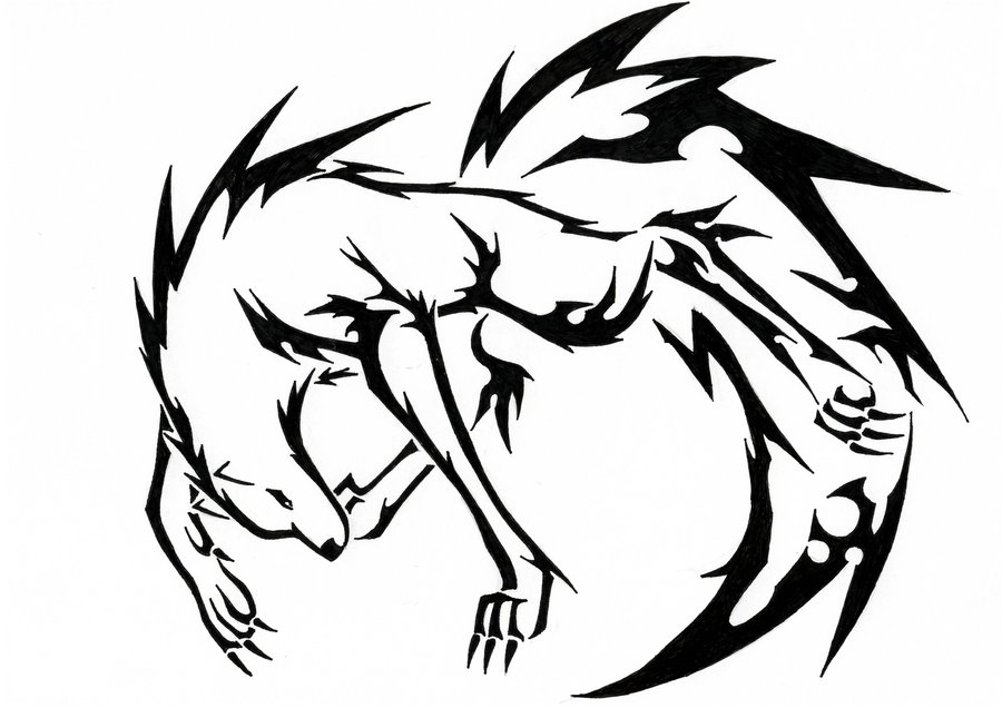 900x636 Tribal Wolf