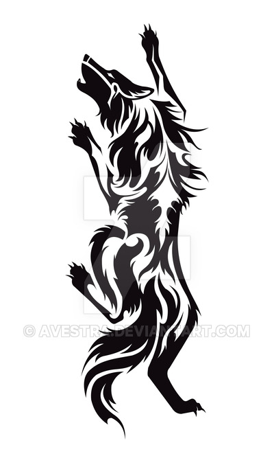 Wolf Tribal Drawing at GetDrawings | Free download