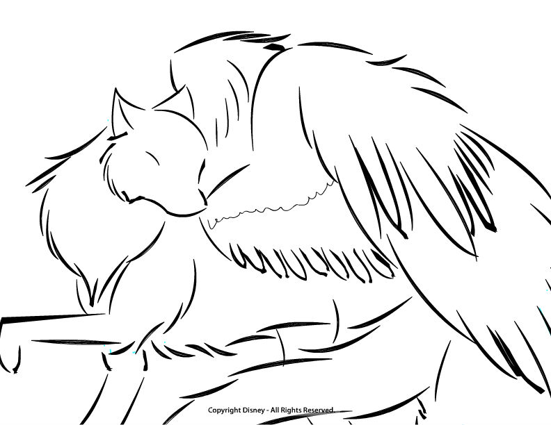 Wolf With Wings Drawing at GetDrawings | Free download