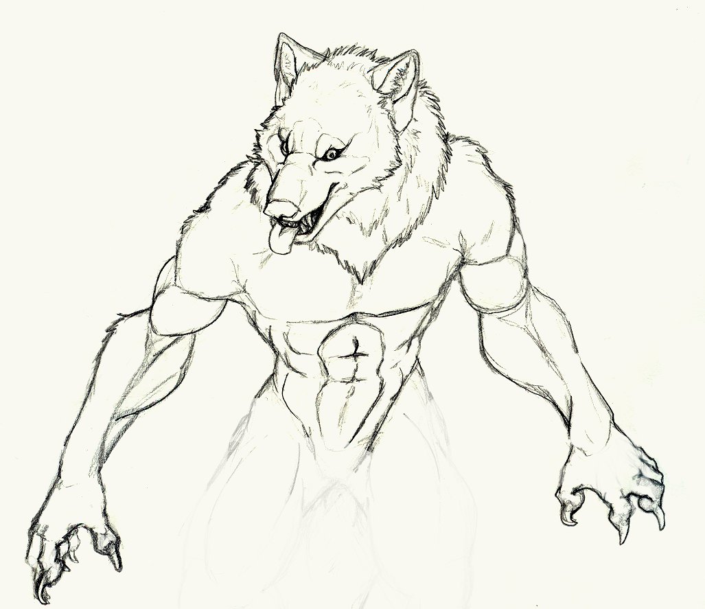 1027x887 Sexy Werewolf By W00f83 Imagens D Lobisomem
