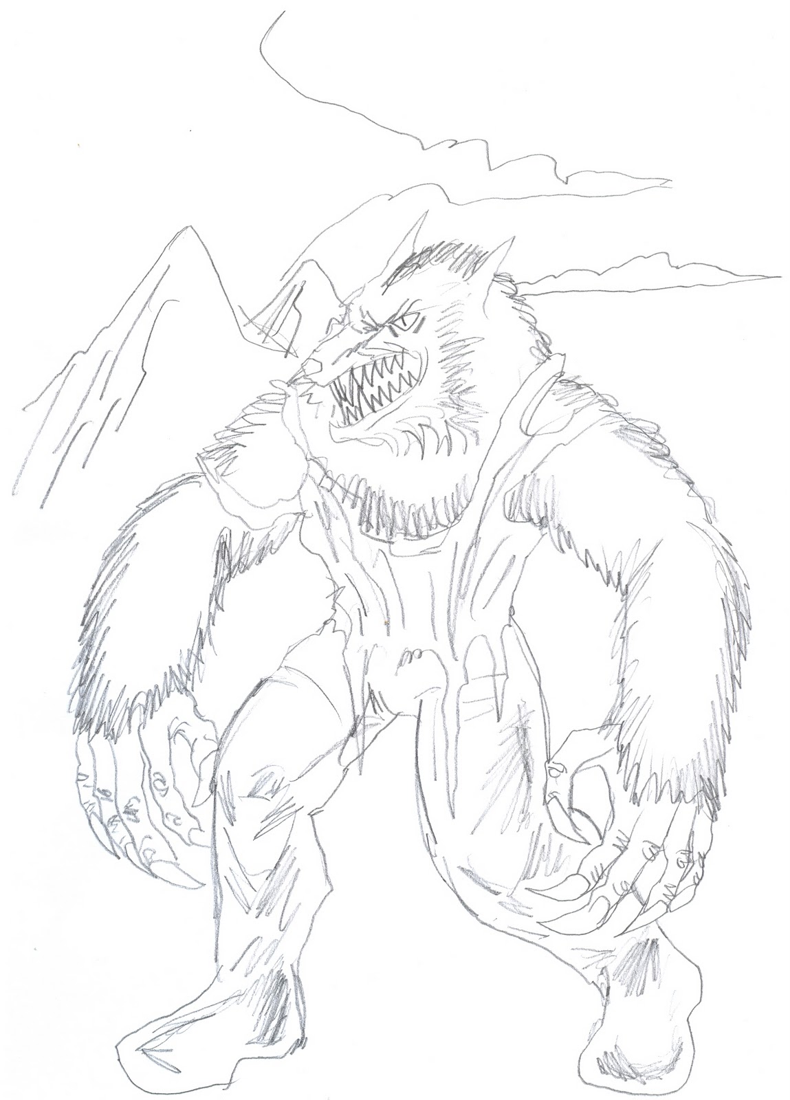 1149x1600 Wayne Tully Fantasy Art How To Draw A Werewolf