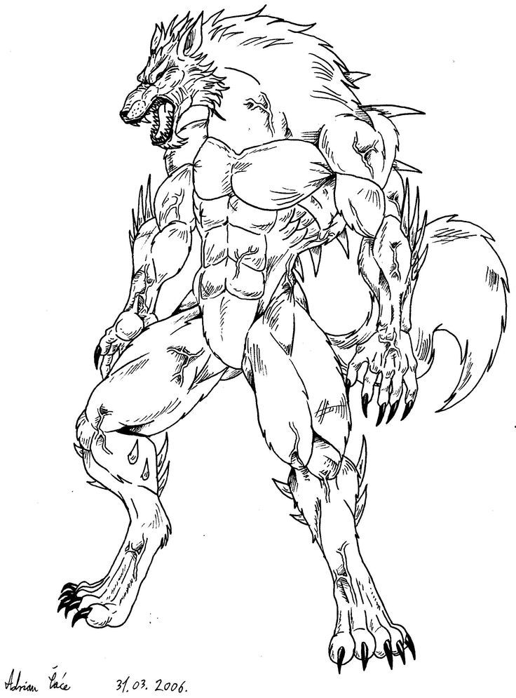 736x995 Wolfman Coloring Pages Coloring Page For Kids