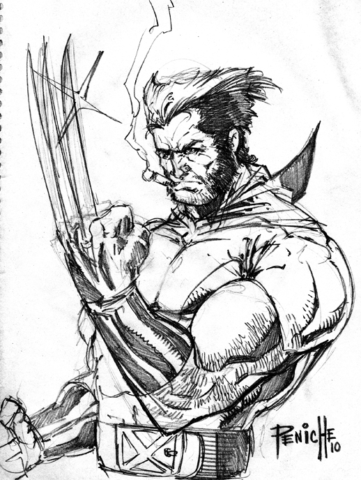 518x688 Wolverine Con Sketch By Fpeniche