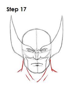 236x305 Draw Wolverine Step 17 Drawing Cartoon Drawing