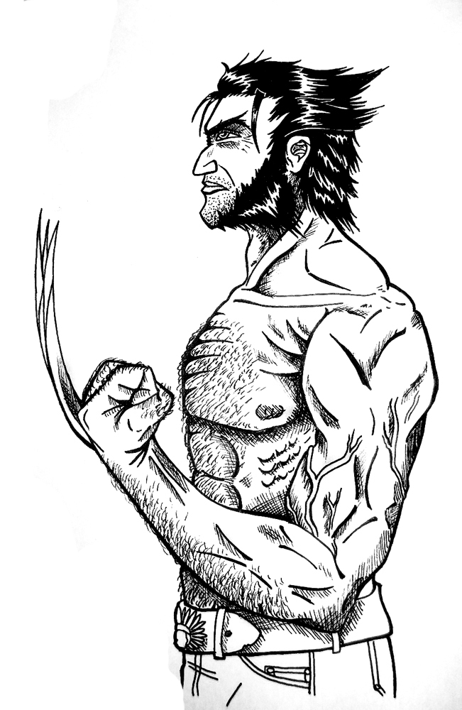 651x1000 Logan Wolverine Sketch By Valorxx