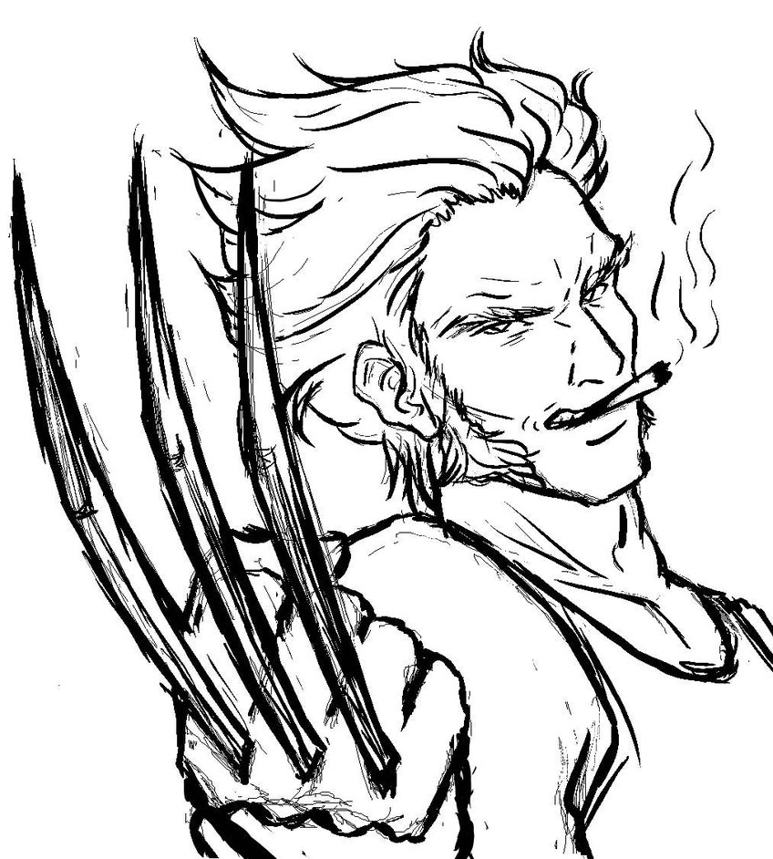 848x942 Wolverine By 67fallenangel87
