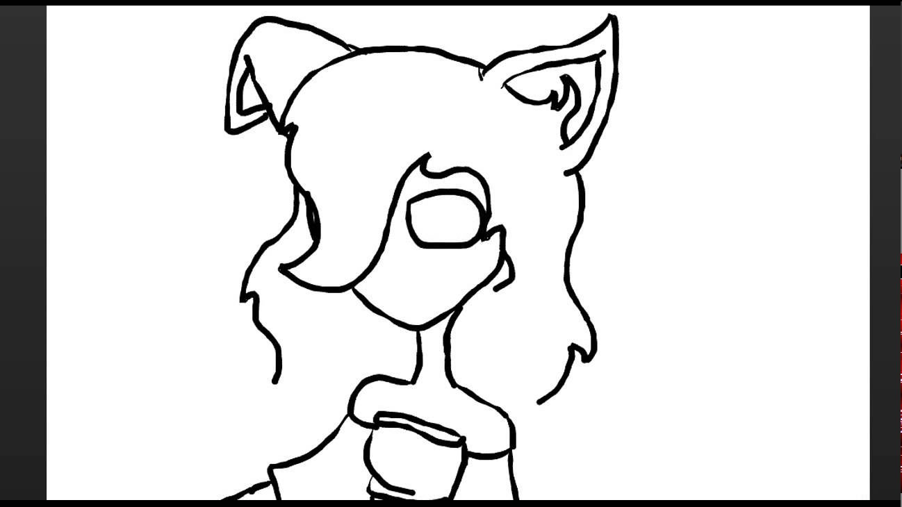1298x730 Drawing Wolf Girl Time Lapse D