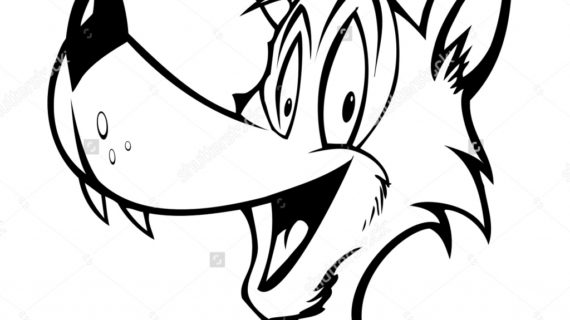 570x320 Wolf Cartoon Drawing Draw A Cartoon Wolf