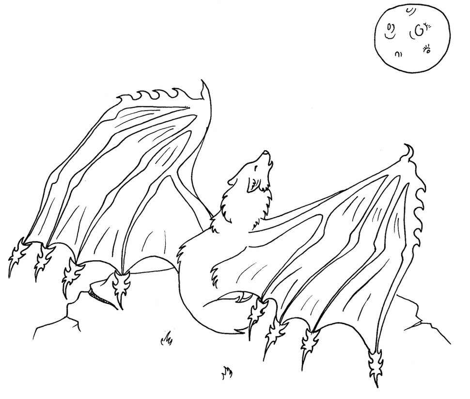 970x823 Drawn Howling Wolf Outline Howling