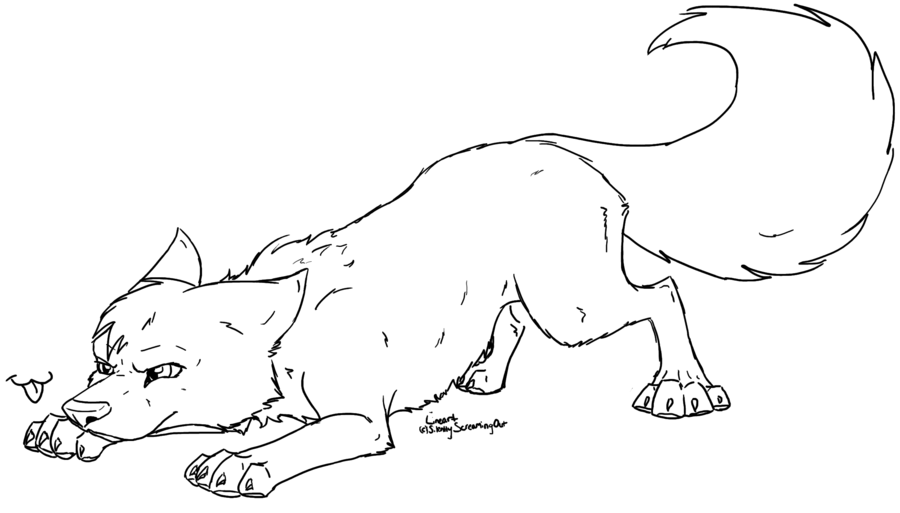 900x513 Coloring Pages Amazing How To Draw Wolf Pups Free Pup Lineart By