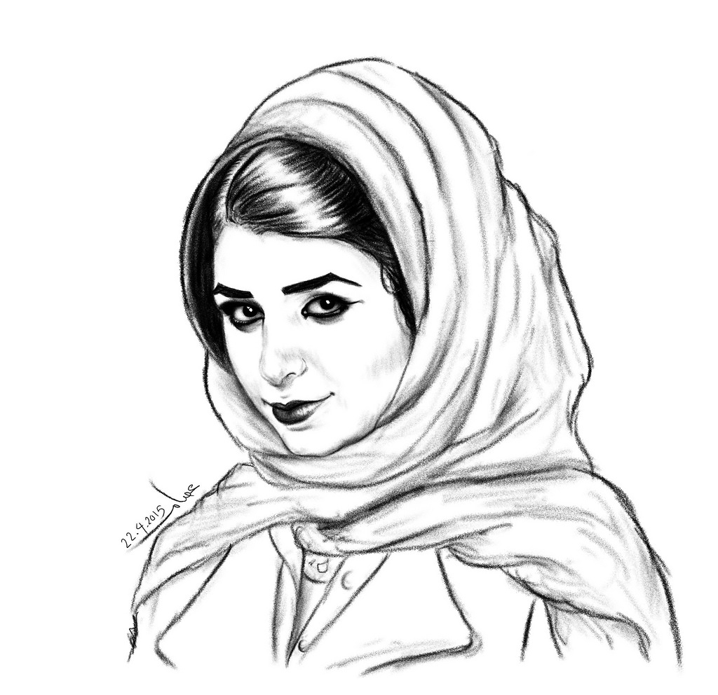 1024x992 Pencil Drawings Of Woman In Hijab Pencil Drawing Of Muslim Girls