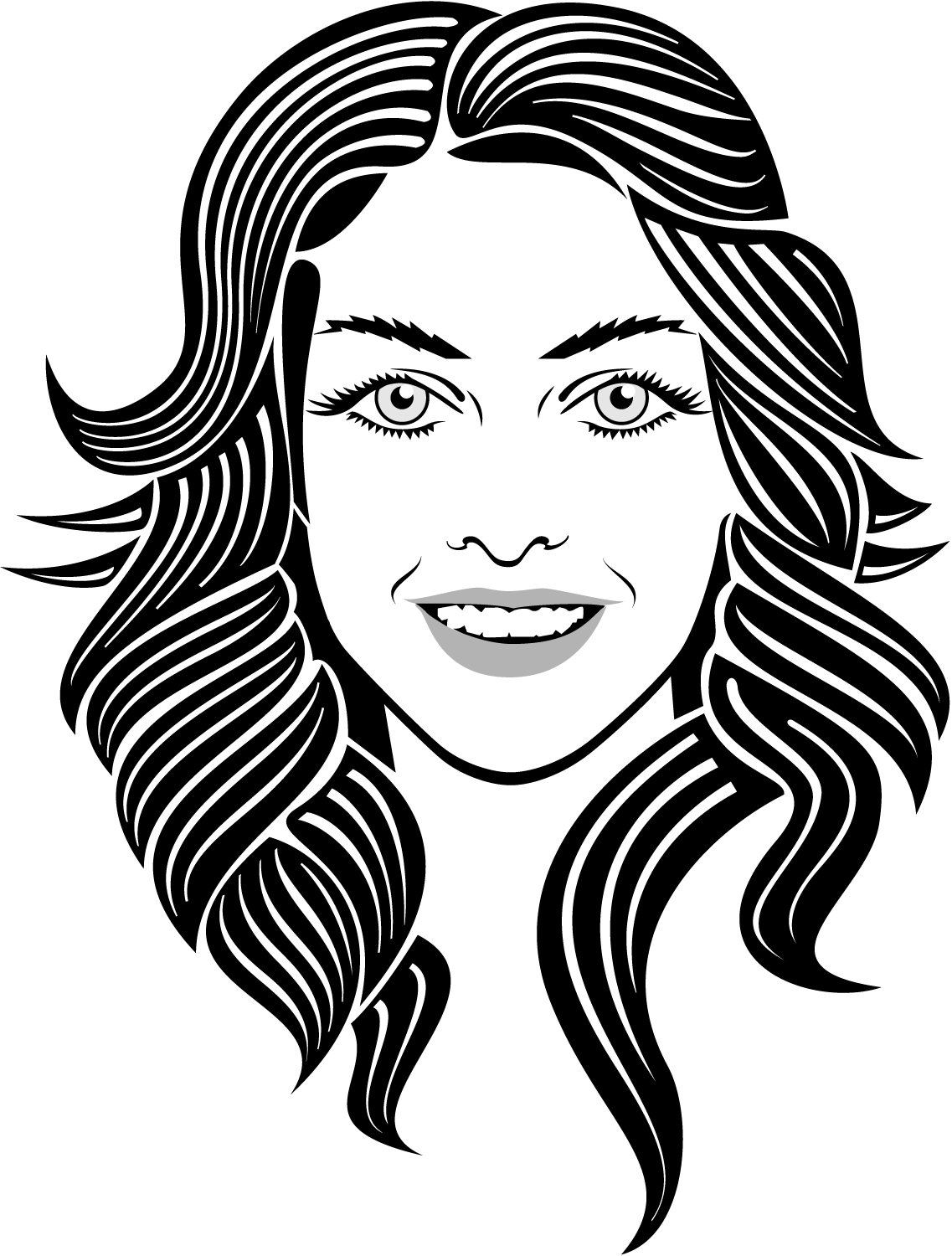 1137x1500 Portrait Clipart Woman Face