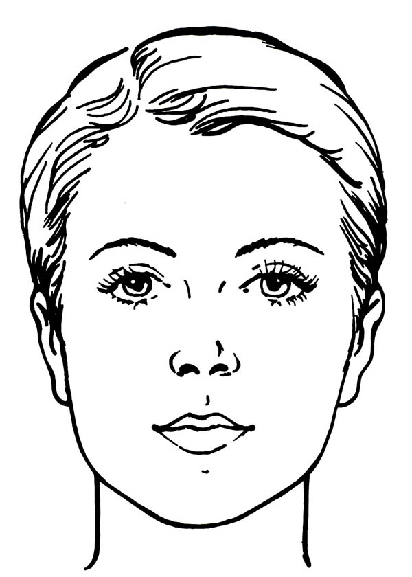 600x840 Faces Coloring Pages