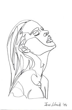 250x380 Gallery Line Drawing Woman Face,