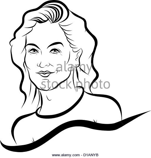 516x540 Lady Line Drawing Stock Photos Amp Lady Line Drawing Stock Images