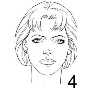 300x300 Simple Line Drawings Faces